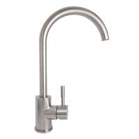 China best selling factory direct price commercial 360 degree swivel single handle brushed nickel stainless steel kitchen faucet